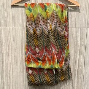 Colorful Chevron Pattern Scarf